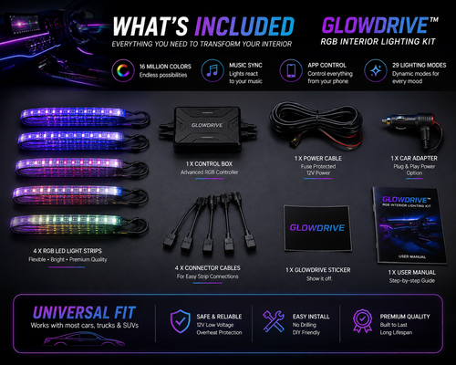 HQ GlowDrive™ RGB Interior Lighting Kit