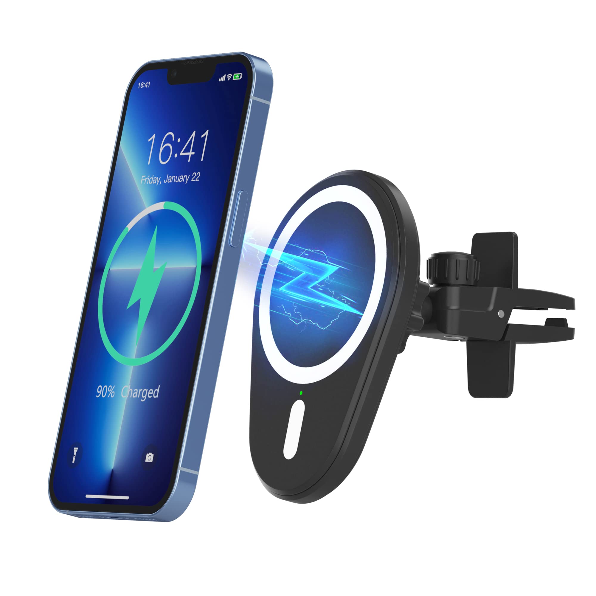 HQ MagCharge™ 360° Wireless Car Charger